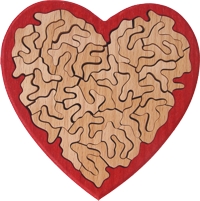 kleines Herz - Unnerstall Holz-Puzzle